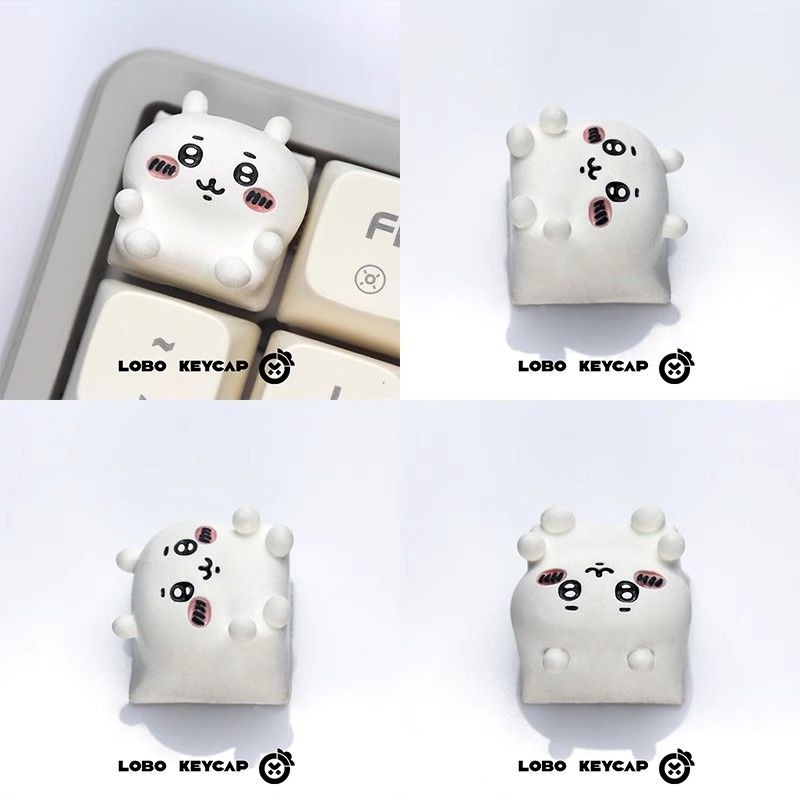 Keycap Artisan Anime - Teclas Mecánicas de Anime Chiikawaed, Lindas
