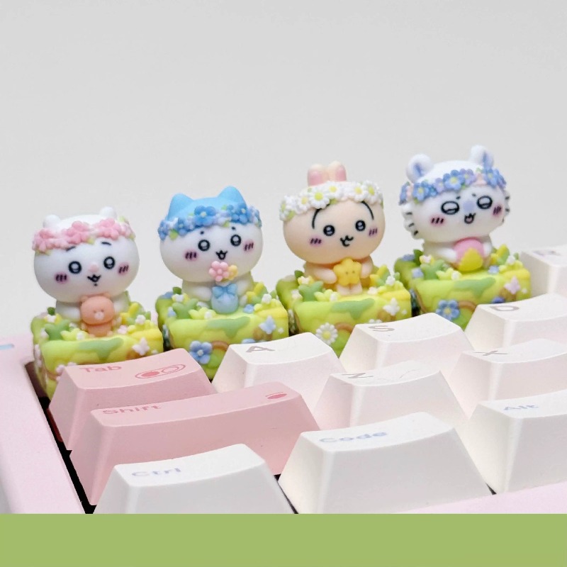 Keycap Artisan Anime - Tecla de Anime Kawaii Chiikawa Hachiware