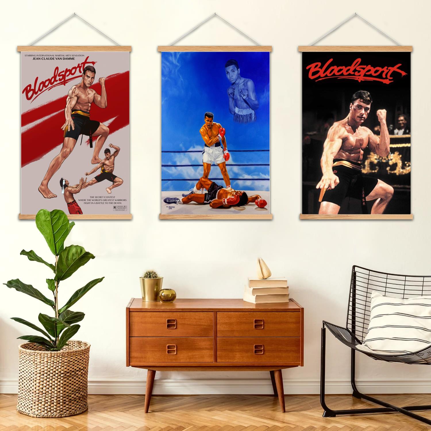 Art Print Framed - Bloodsport-pintura de pared enmarcada, póster artístico
