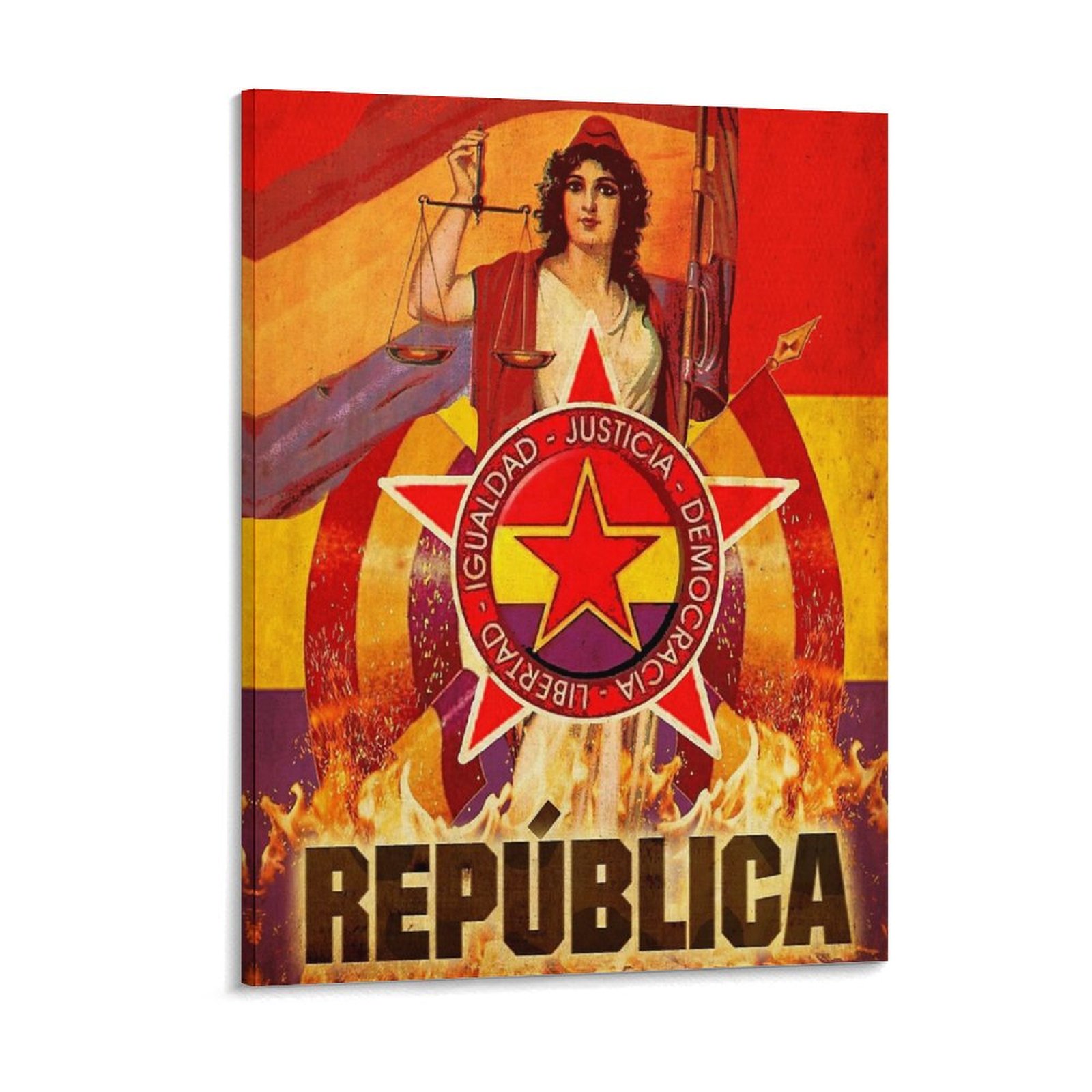 No Pasaran, revolución español - Art Print Framed reseña y precio