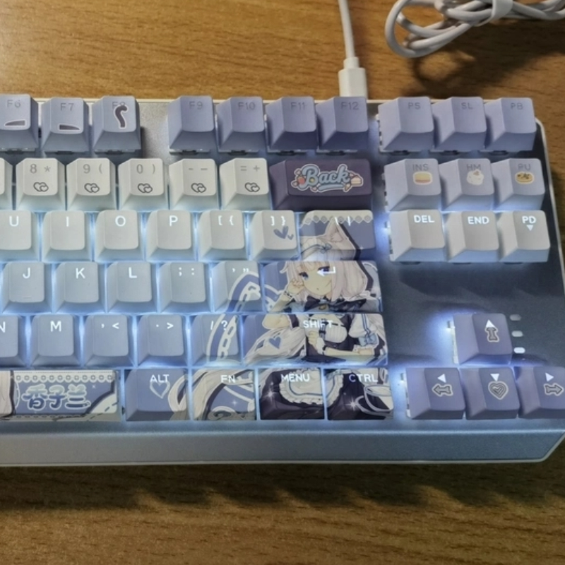 Nekopara-teclas con tema de ju - Keycap Artisan Anime reseña y precio