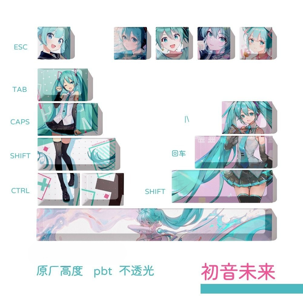 Teclas Hatsune Miku, Teclas de - Keycap Artisan Anime reseña y precio