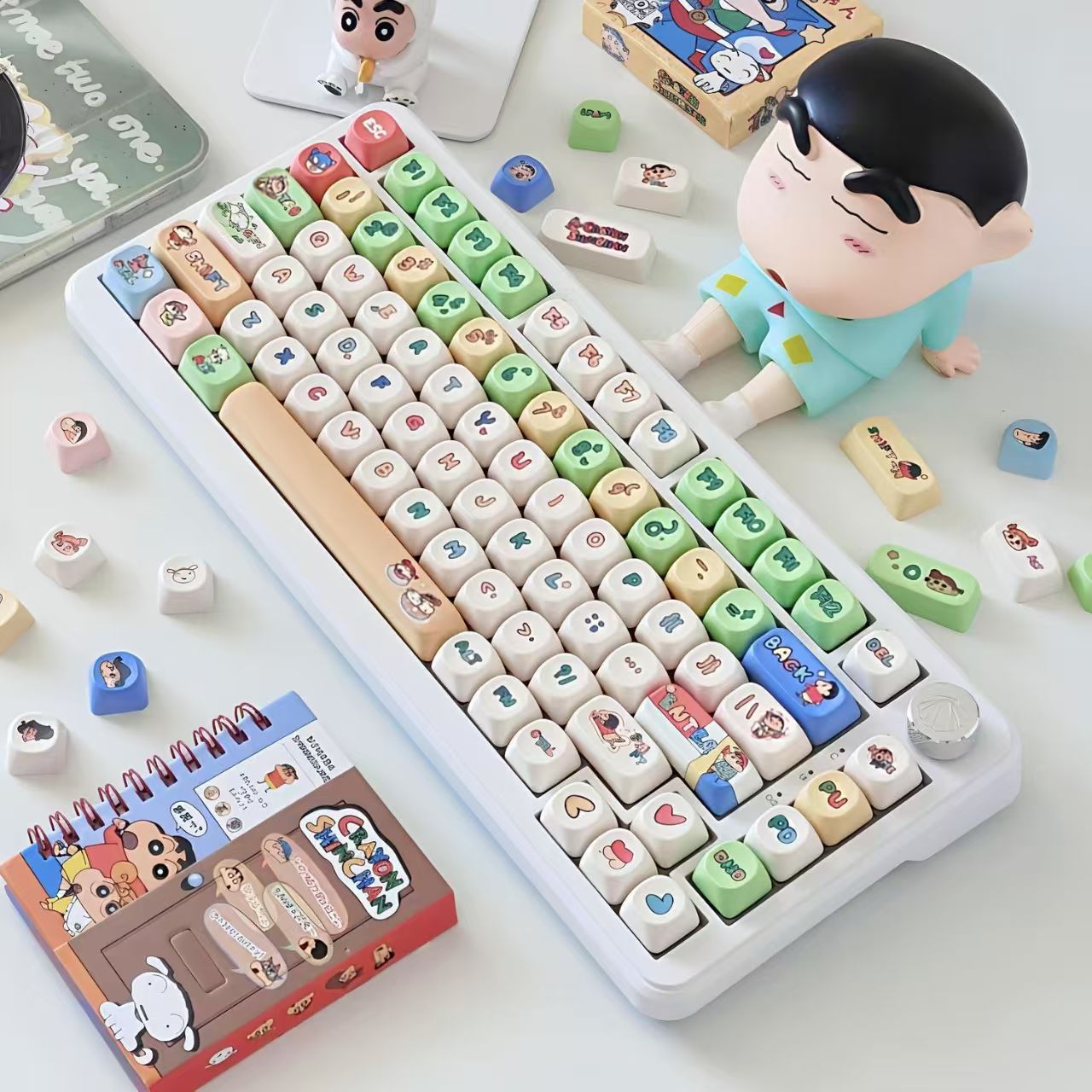 Tecla MOA de Crayon Shin-chan, - Keycap Artisan Anime reseña y precio